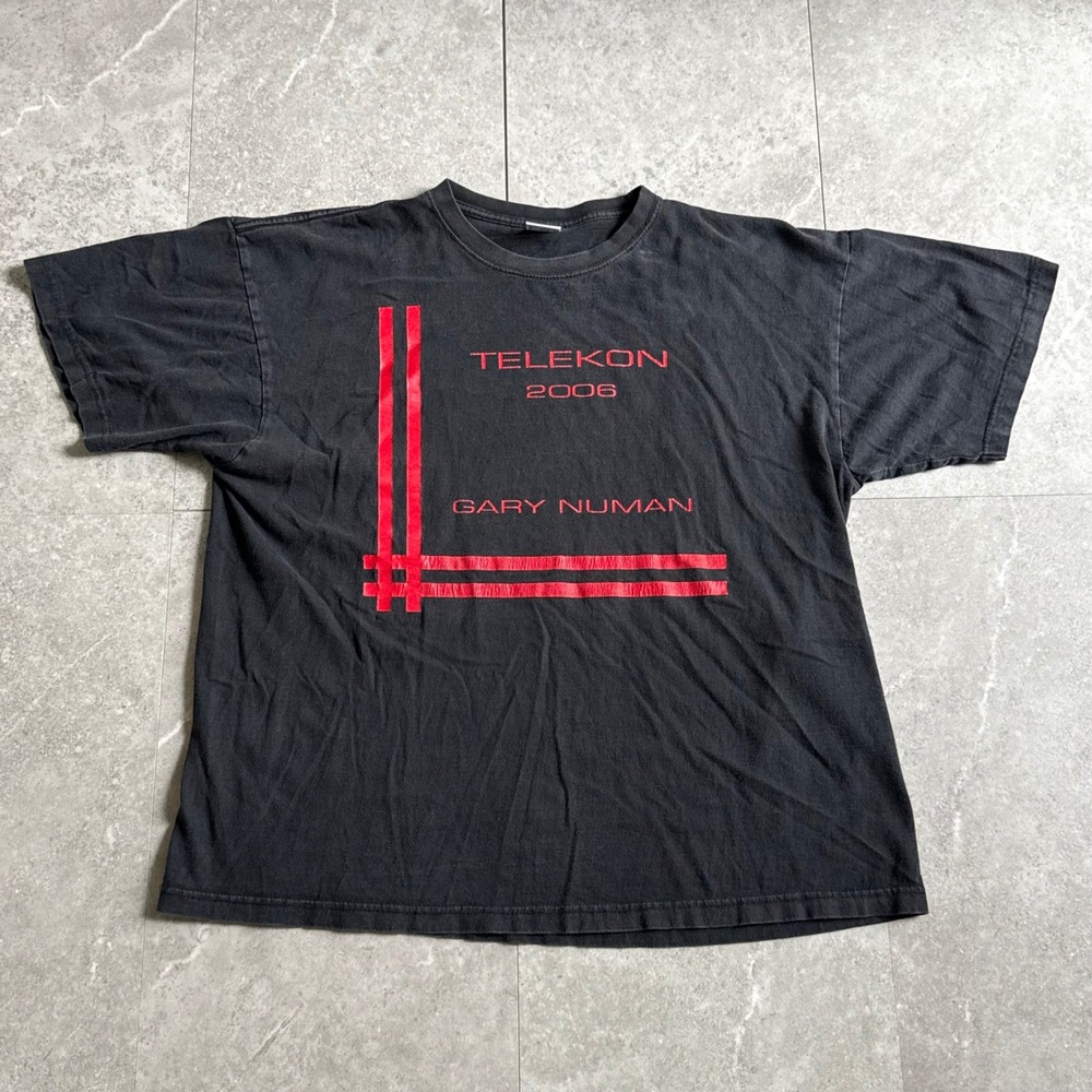 Vintage Gary Numan Telekon 2006 Tour T-Shirt XL